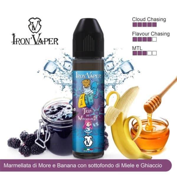 IRON VAPER TRIP IN WONDERLAND ICE AROMA 20ML - immagine 2