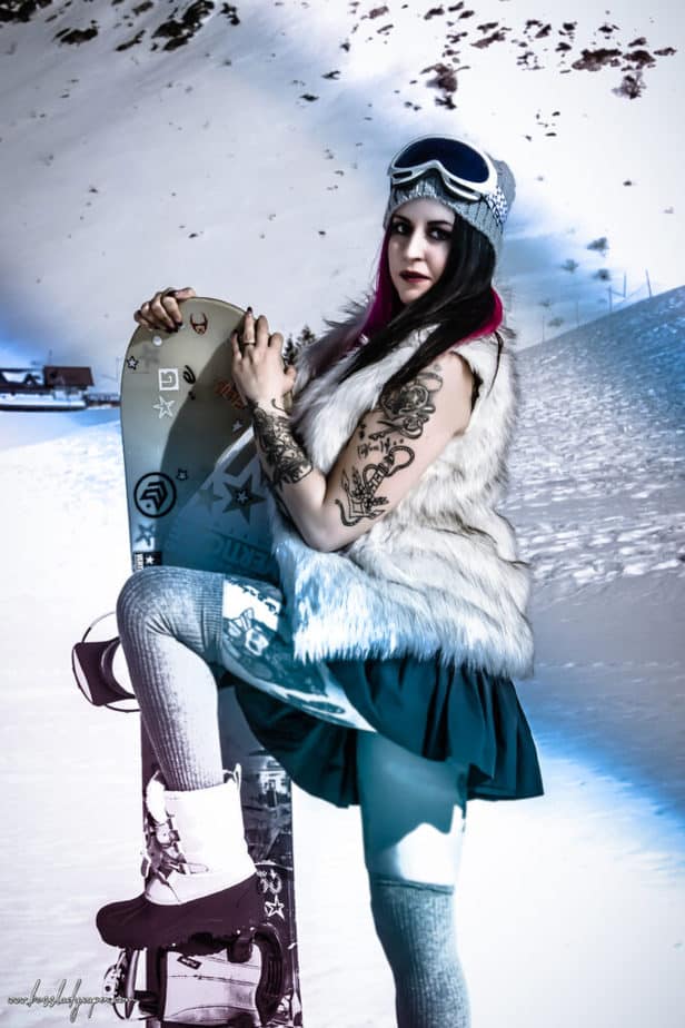 modelle sulla neve